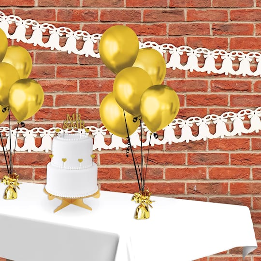 Beistle 12ft. White Westminster Bell Garlands, 2ct.